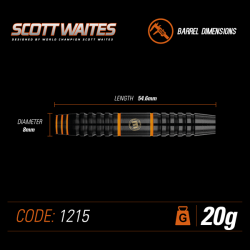 SETAS WINMAU Scott Waites Conversion set. 20 grs.