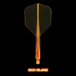 Penas CONDOR AXE Neon Orange shape média. 3 Uds.