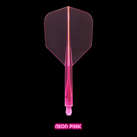 Penas CONDOR AXE Neon Pink shape média. 3 Uds.