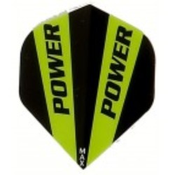 Plumas Power Max Standard Logo Negra/verde Px-110