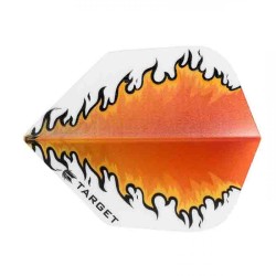 Feathers Target Darts No 6 Vision white orange fire 300820
