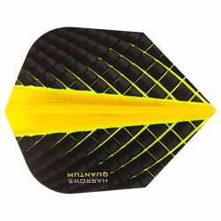 Packung 10 Harrows Darts Flüge Quantum Yellow Standard