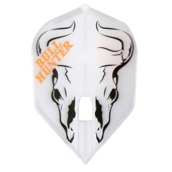Dart Feathers Champagne L-style Tripleight Bull Hunter Transparent