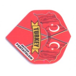 Fülle Pentathlon Standard Flagge Türkei 2421
