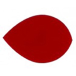 Feathers Poly Metronic Oval Red