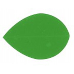 Poly Metronic feathers Oval green