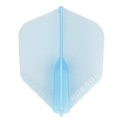 Feather Bulls Darts Robson Crystal standard small blue transparent 51755