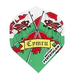 Fülle Pentathlon Standard Flagge Wales 2409