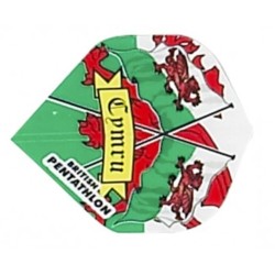 Fülle Pentathlon Standard Flagge Wales 2409