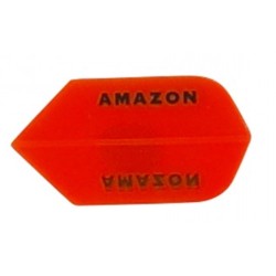 Canetas Amazon Slim Transparentes Laranja 1995