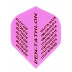 Feathers Pentathlon Standard numbers pink 2033