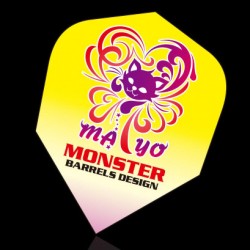 Plumas Monster Darts Flights Standard Mayo Yellow Cat  Mf-my-001