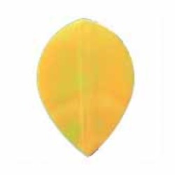 Feathers Iridescent Smooth Oval Yellow