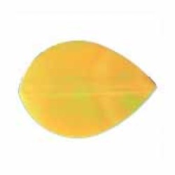 Feathers Iridescent Smooth Oval Yellow