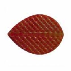 Iridescent Embossed Oval Flossen Rot