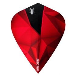 Plumas Target Darts Shard Ultra Chrome Red Kite Flights  333090