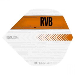 Feathers Target Darts Rvb vision ultra white orange 332020