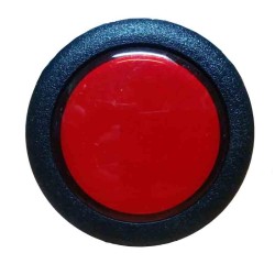 Pulsador circular vermelho para máquinas + Micro A0122 vermelho