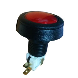 Red Circular Pulser for Machinery + Micro A0122 Red