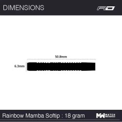 Dardo Red Dragon Snakebite Raimbow Mamba 90% 18g Rdd1916