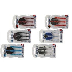 Plumas Twin Pack Harrows Supergrip Médio 47mm Clear