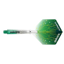 Feathers Gripper 4 Elements Thunderstorm Unicorn Darts Pack Green 74707