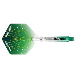 Feathers Gripper 4 Elements Thunderstorm Unicorn Darts Pack Green 74707