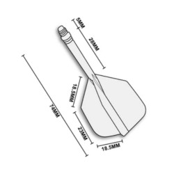 Fülle Cuesoul Flights Ak5 Shape M Schwarzer Drachenmuster Csak-5jl1