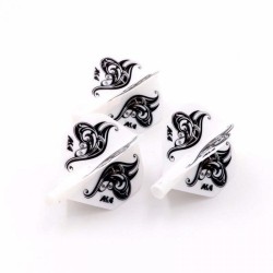 Plumas Flights Darts Cuesoul Tero Ak4 Blanca Logo Standard  Cs-ak4+2hd