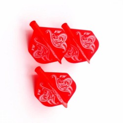 Plumas Flights Darts Cuesoul Tero Ak4 Vermelho Logotipo Padrão Cs.ak4+3hd