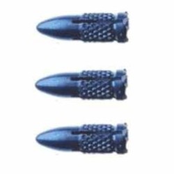 Protector Feathers Aluminum Blue Castle Bullet Flight Protectors