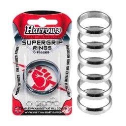 Clip Supergrip Ringe Harrows Darts 6 Einheiten