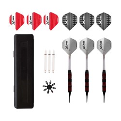 Pack Xqmax Darts Rubberised Dart Set 18gr Soft Tip Qd7000670