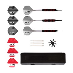 Pack Xqmax Darts Rubberised Dart Set 18gr Soft Tip Qd7000670