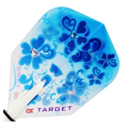 Feathers Target Darts Pro 100 Kitten Vision No 6 Blue flowers 117450