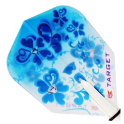 Feathers Target Darts Pro 100 Kitten Vision No 6 Blue flowers 117450