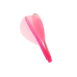 Feathers Condor Flights Pink Oval/pear short 21.5mm Three of you.