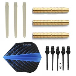 Pack Spiel Darts Eco Brass 2ba Blau + 100 Punkte