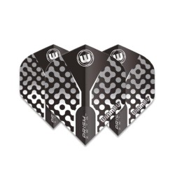 Feathers Winmau Darts Prism Zeta Black, Grey white standard 6915.311