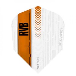 Feathers Target Darts Rvb Vision Ultra white orange 332000