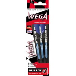 Dart Bulls Darts De Wega Brass Chromed Blue 18g 17118