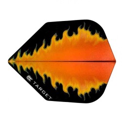 Feathers Target Darts No 6 Vision black orange fire 300800