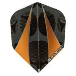 Plumas Target Darts Pro 100 Vision Naranja Twin Sail Nos 300710