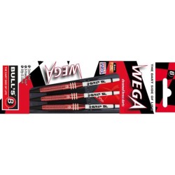 Darts Bulls Darts De Wega Messing Chromed Rot 18g 17128