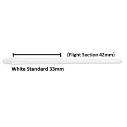 Cañas Stealth Winmau Medium Blanca 75mm 7950.202