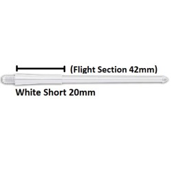 Cañas Stealth Winmau Short Blanca 62mm 7950.102