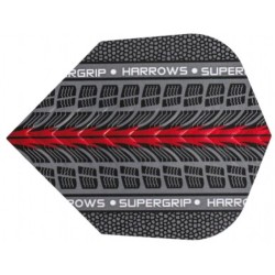 Harrows feathers Standard Supergrip Red 1704