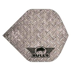 Plumas Bulls Darts Powerflite Checker Silver  Bu-50838