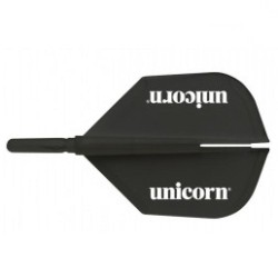 Plumas Unicorn Darts Xflights Body Negro  9811