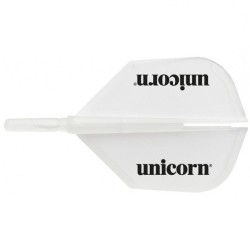 Plumas Unicorn Darts Xflights Body Blanco  09814